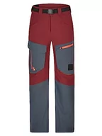 Spodnie narciarskie - Ziener Chłopięce spodnie narciarskie AKANDO, spodnie śniegowe, wodoszczelne, ciepłe, bez PFC, czerwone Cabin, 140 - miniaturka - grafika 1