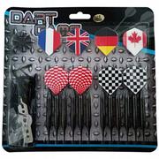 Dart - Lotki Rzutki Do Gry W Darta Master Black 18G (12 Lotek, 100 Grotów) - miniaturka - grafika 1