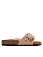 Klapki i japonki damskie - Birkenstock Klapki Madrid 1026496 Beżowy - miniaturka - grafika 1