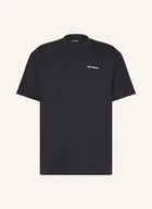 Koszulki męskie - Salomon T-Shirt Chest Logo schwarz - SALOMON - miniaturka - grafika 1