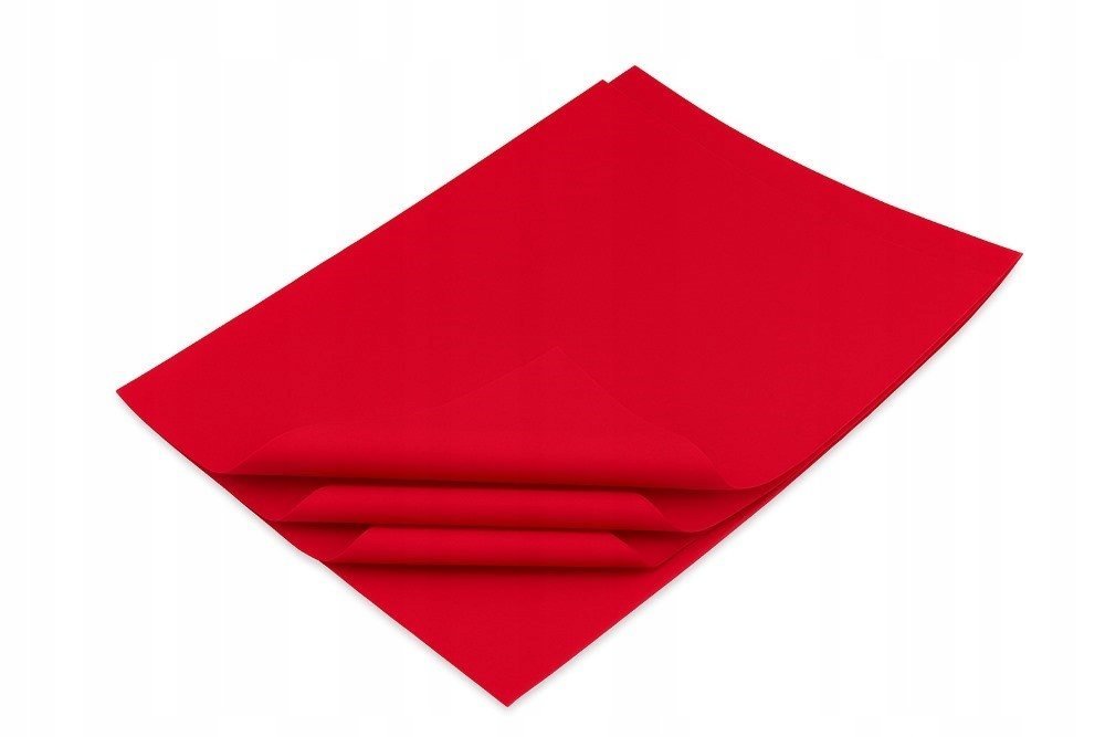 Bibuła ozdobna 20g 38x50cm Czerwona Rubinowa - ozdobna - 100 arkuszy