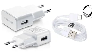 ŁADOWARKA SIECIOWA SAMSUNG FAST CHARGE SZYBKIE ŁADOWANIE 15W + KABEL USB C - Ładowarki do telefonów - miniaturka - grafika 1