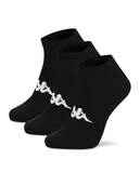 Skarpetki damskie - Kappa Skarpety niskie Z4441 AW24 (3-PACK) Czarny - miniaturka - grafika 1