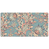 Podkładki na biurko - Mata z nadrukiem na biurko Bajkowe kwiaty 120x60 cm, Dywanomat - miniaturka - grafika 1