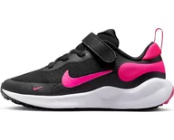 Buty dla dziewczynek - Nike Revolution 7 Obuwie turystyczne Czarny/hiper różowy-biały 33.5 - miniaturka - grafika 1