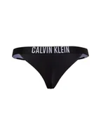 Majtki damskie - Calvin Klein Damskie figi bikini Kobiety Sztuczne włókno czarny jednolity, S - miniaturka - grafika 1