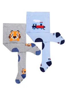 Rajstopy chłopięce dziecięce do raczkowania 3xABS 2PAK 86-92 YOCLUB - Rajstopy - miniaturka - grafika 1