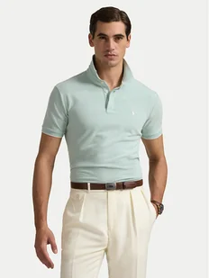 Polo Ralph Lauren Polo 710963494005 Zielony Custom Slim Fit - Koszulki męskie - miniaturka - grafika 1