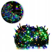 Oświetlenie świąteczne - Lampki choinkowe zewnętrzne LED 200 cm 400 szt. wielobarwne - miniaturka - grafika 1