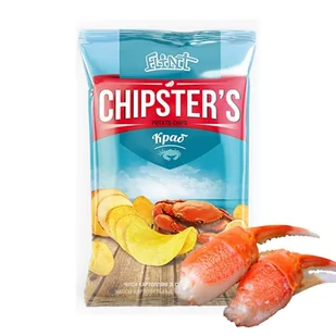 Chipsy O Smaku Kraba Chipsters, 60G - Chipsy - miniaturka - grafika 1