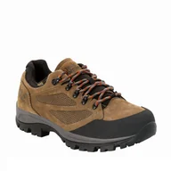 Buty trekkingowe męskie - Buty męskie trekkingowe Jack Wolfskin REBELLION TEXAPORE LOW M brown / red - 41 - miniaturka - grafika 1