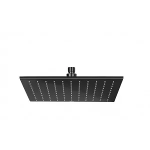 ROCA A5B4050NM0 BRUSHED TITANIUM BLACK Głowica prysznicowa mosiężna kwadratowa 300x300 - Deszczownice - miniaturka - grafika 1