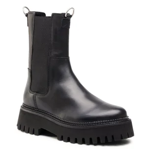 Bronx Trapery 47268-A Black 1 - Botki damskie - miniaturka - grafika 1