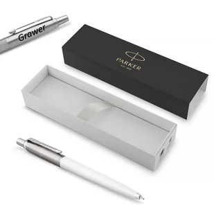 Długopis Jotter Originals White z grawerem - Zestawy piśmiennicze - miniaturka - grafika 1