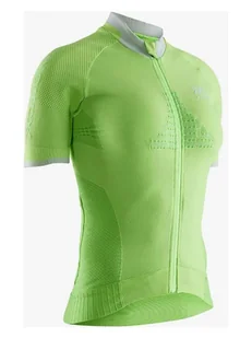 X-Bionic Koszulka kolarska w kolorze zielonym - Koszulki sportowe damskie - miniaturka - grafika 1