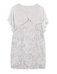 Gina Bacconi Damska sukienka z haftem Bolina dla matki panny młodej, szary/srebrny, 36 PL - Sukienki - miniaturka - grafika 1