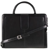 Teczki i aktówki - Teczka damska skórzana KEMER B 473/DW Czarna - miniaturka - grafika 1