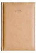 Kalendarze - Kalendarz 2025 A4 dzienny Vivella beżowy - miniaturka - grafika 1