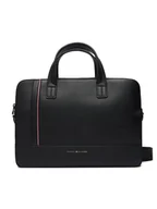 Torby na laptopy - Tommy Hilfiger Torba na laptopa Th Central Slim Computer Bag AM0AM13631 Czarny - miniaturka - grafika 1
