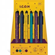 Długopisy - Długopis automatyczny niebieski z rysikiem - miniaturka - grafika 1