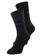 Skarpetki damskie - Tommy Hilfiger - Skarpety damskie pakowane po 2 szt., niebieski - miniaturka - grafika 1