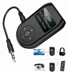 Transmiter Nadajnik Odbiornik Bluetooth Aux Rca - Kable komputerowe i do monitorów - miniaturka - grafika 1