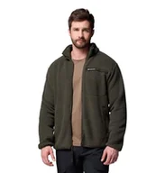 Kurtki męskie - Columbia Męska kurtka polarowa Rugged Ridge z wysokim runem, zamek błyskawiczny na całej długości, Greenscape, XXL - miniaturka - grafika 1