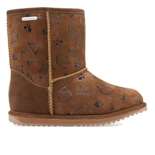 Buty Emu Australia Woodland Brumby K12607OAK - brązowe - Botki damskie - miniaturka - grafika 1