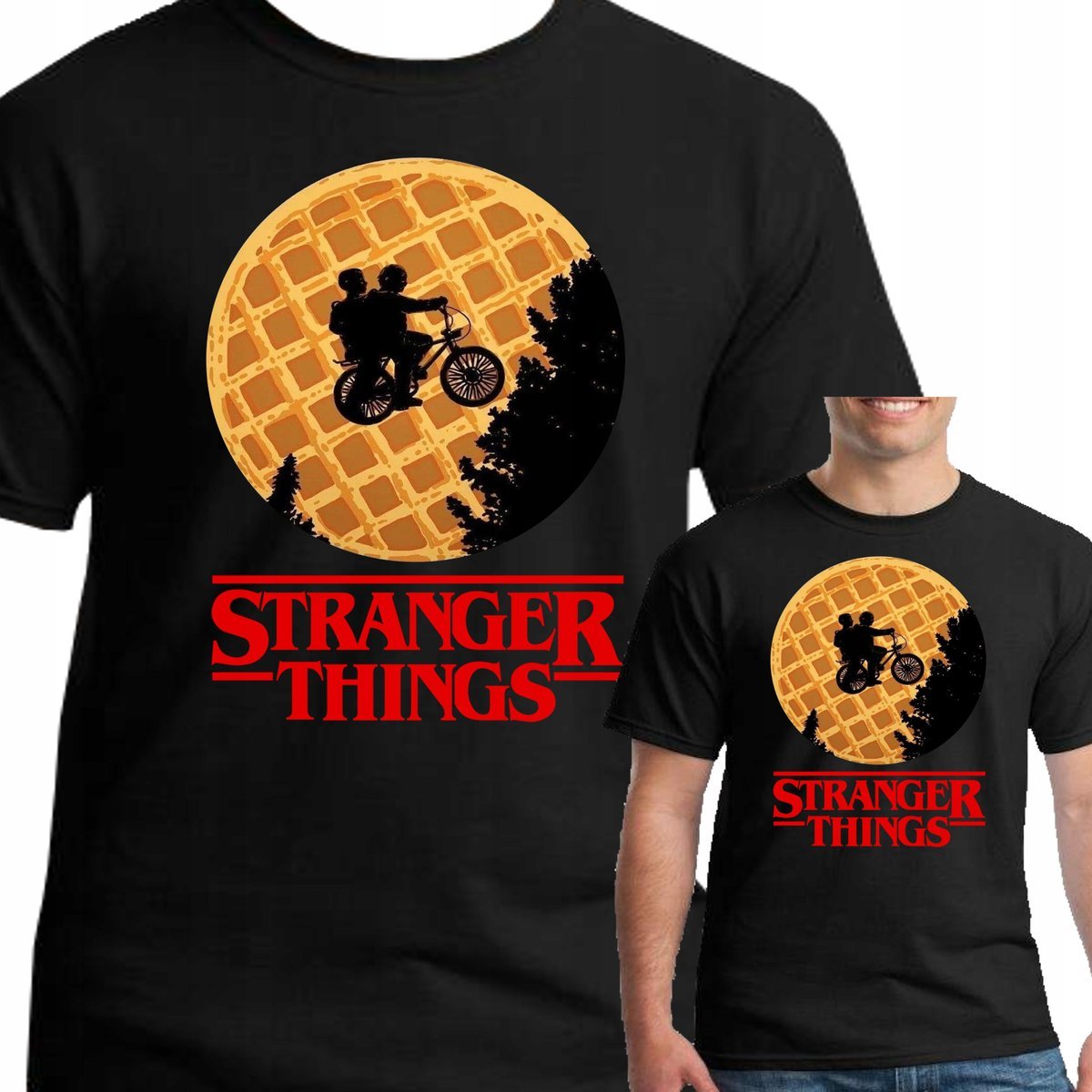 STRANGER THINGS KOSZULKA MĘSKA S 3144 CZARNA