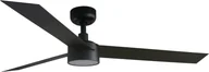 Wentylatory sufitowe - Energooszczędny wentylator sufitowy z oświetleniem LED i pilotem Cruiser L Black 132 cm - miniaturka - grafika 1