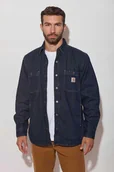 Koszule męskie - Ocieplana Koszula Carhartt Relaxed Fit Denim Fleece Lined Shirt Jac - miniaturka - grafika 1