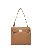 Torebki damskie - Tommy Hilfiger Torebka Th Heritage Shoulder Bag AW0AW17182 Brązowy - miniaturka - grafika 1