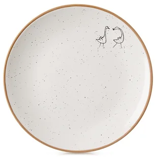 Talerz deserowy ceramiczny beżowy 20cm ORION 129107 - Talerze - miniaturka - grafika 1