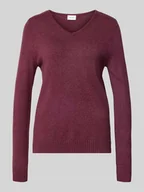 Swetry damskie - Bluzka z długim rękawem o kroju regular fit z mieszanki wiskozy model ‘Viril’ - miniaturka - grafika 1