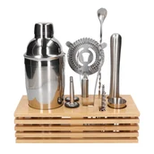 Shakery barmańskie - Zestaw Barmański 10 Elementów Z Wielowarstwową Podstawką - miniaturka - grafika 1