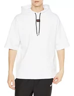 Bluzy męskie - HUGO Męska bluza dresley232 Relaxed-Fit z krótkim rękawem z bawełny Terry, Open White127, L - miniaturka - grafika 1