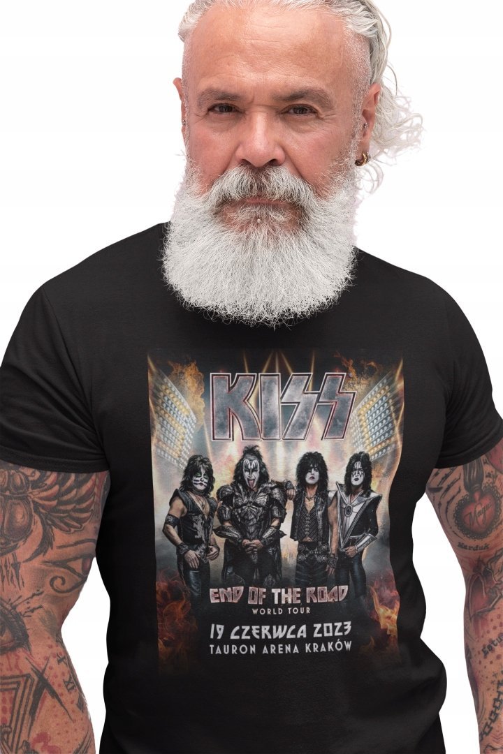 KISS Koszulka Męska T-Shirt Koncert Metal 2023 L