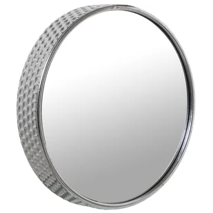 Lustro ścienne Alexandra House Living w kolorze srebrnym, metalowe, okrągłe 9 x 45 x 46 cm - Lustra - miniaturka - grafika 1