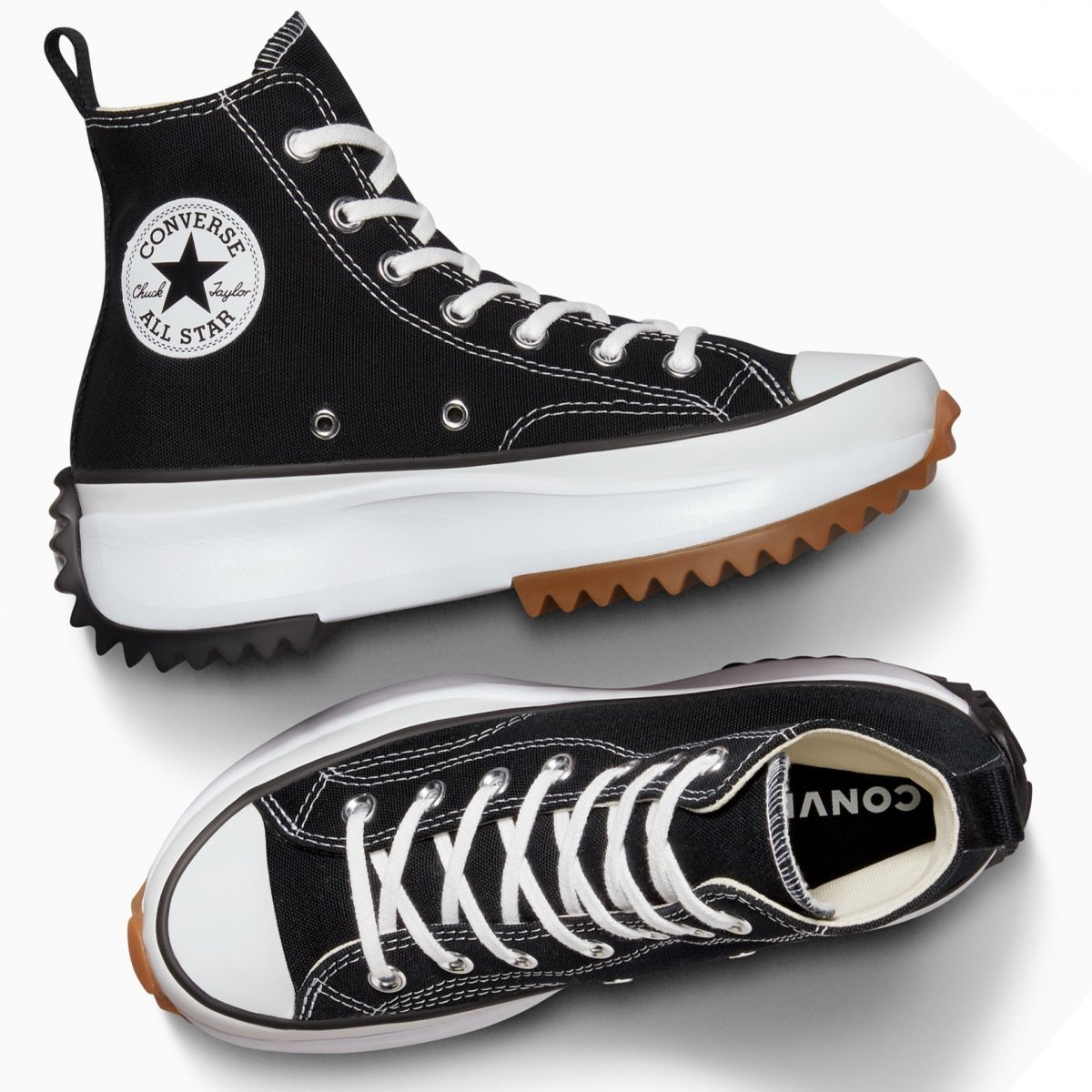 Converse buty trampki czarne wysokie platforma Run Star Hike 166800C 44,5