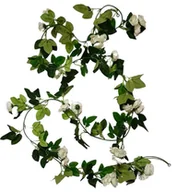 Sztuczne kwiaty - GIRLANDA Z RÓŻAMI NA DEKORACJE ŚLUBNE KOMUNIJNE WESELNE - miniaturka - grafika 1