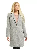 Płaszcze damskie - Only Kobiety Onlcarrie Mel Płaszcz, Szary, 38 EU - miniaturka - grafika 1