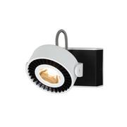 Lampy ścienne - Milagro Kinkiet LAMPA ścienna TECHNO ML3838 minimalistyczna OPRAWA okrągła LED 10W reflektorek biały czarny ML3838 - miniaturka - grafika 1