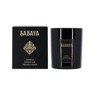 Świece - Sabaya Świeca zapachowa Zielona herbata i opuncja, 175 g - miniaturka - grafika 1