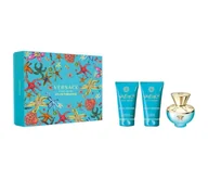 Zestawy perfum damskich - VERSACE DYLAN TURQUOISE POUR FEMME WODA TOALETOWA 50ML + ŻEL DO CIAŁA 50ML + ŻEL POD PRYSZNIC 50ML - miniaturka - grafika 1