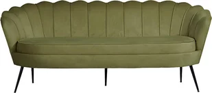 Ładna sofa 3 osobowa welurowa zielona. - Sofy i kanapy - miniaturka - grafika 1