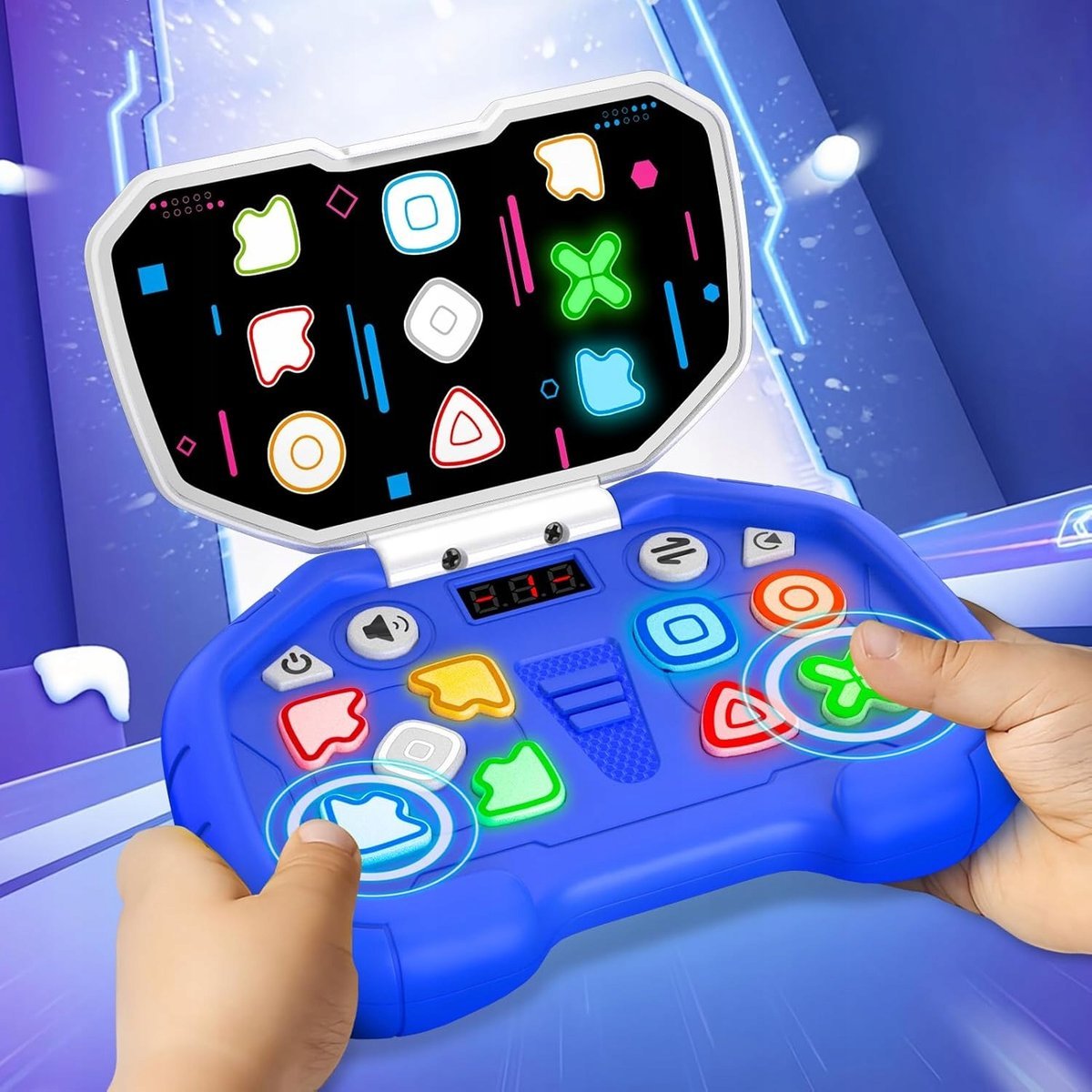 GRA ELEKTRONICZNA KONSOLA GIERKA CZTERY TRYBY PREZENT ZABAWKA GAMEPAD