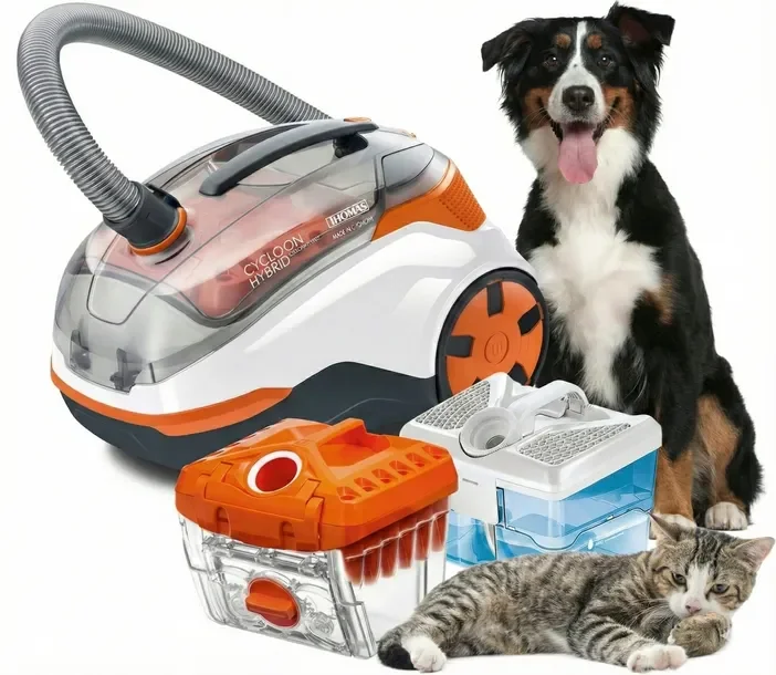 Odkurzacz piorący Thomas Hybrid Pet 1700W filtr wodny na sucho i mokro pranie dywanów i tapicerki HEPA