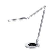Lampy stojące - Kaja Alette LED lampka biurkowa 1-punktowa biała/srebrna K-BL-1221 K-BL-1221 biały - miniaturka - grafika 1