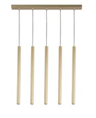 Lampy sufitowe - Sopel Prosty lampa wisząca 5-punktowa złota 33617 - miniaturka - grafika 1