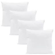 Poduszki - Poduszka Z Mikrofibry 45X45Cm Do Spania, Biała Pikowana, Zestaw 4Szt - miniaturka - grafika 1